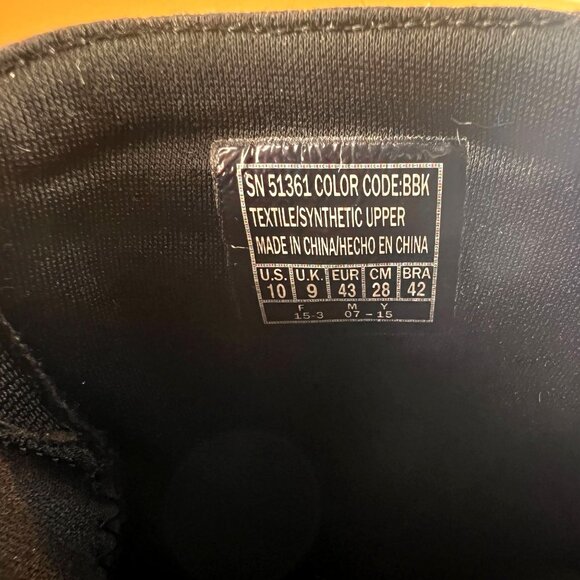 Skechers Mens Size 10 US Slip-On Casual Shoes Black Mesh Lightweight Durable - Picture 10 of 12